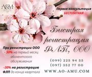 Быстрая и полная регистрация ФЛП,  ООО под ключ
